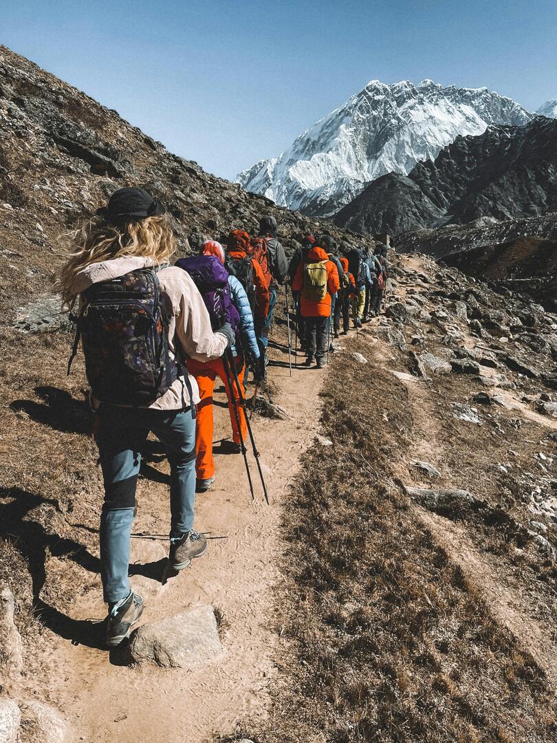 Trekkers on K2 Trail
